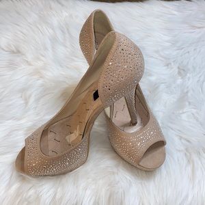 Womens Betsyville rhinestone stilettos size 12